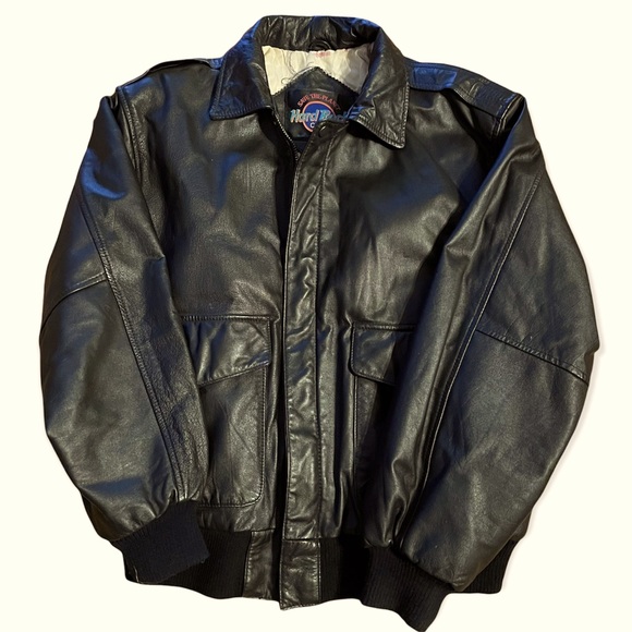 Hard Rock Cafe Other - Hard Rock Cafe Maui Vintage Leather Jacket Size Medium